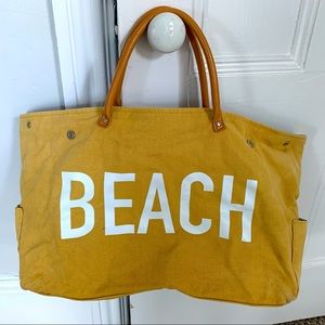 Yellow beach bag